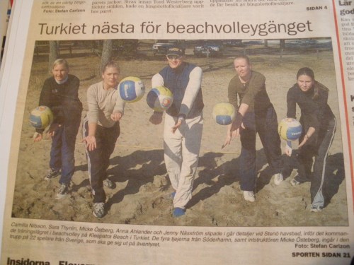 Min debut som beachsspelare 2001, på stenö med SKOR, dagarna innan vi skulle åka på BeachCamp med Micke Östberg och Tom Englén.